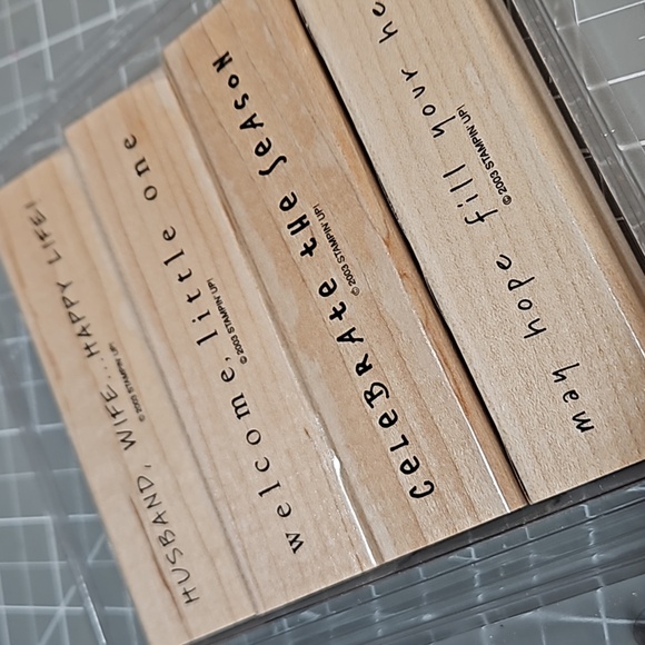 Fun Phrases rubber Stampin Up set - Picture 1 of 3